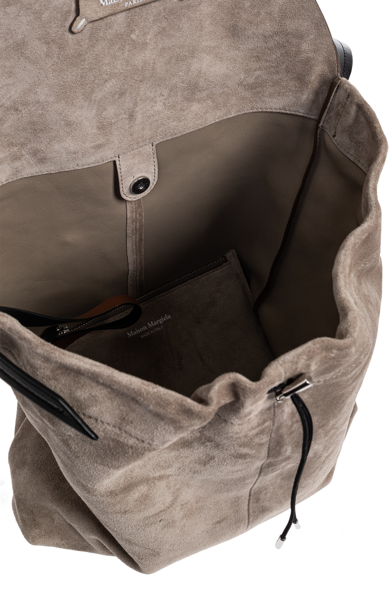 Beige Suede shoulder bag 